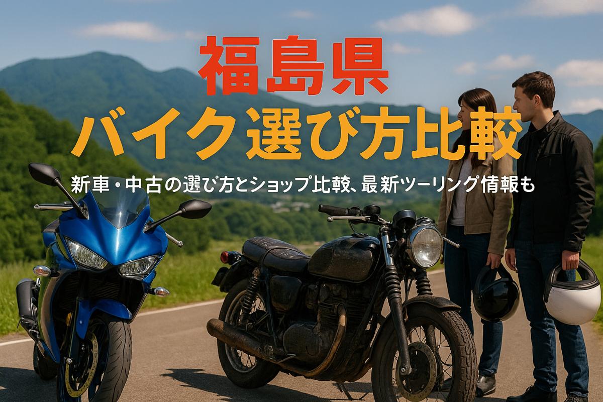 福島県でバイクの新車中古選び方とショップ比較｜最新ツーリング情報も網羅